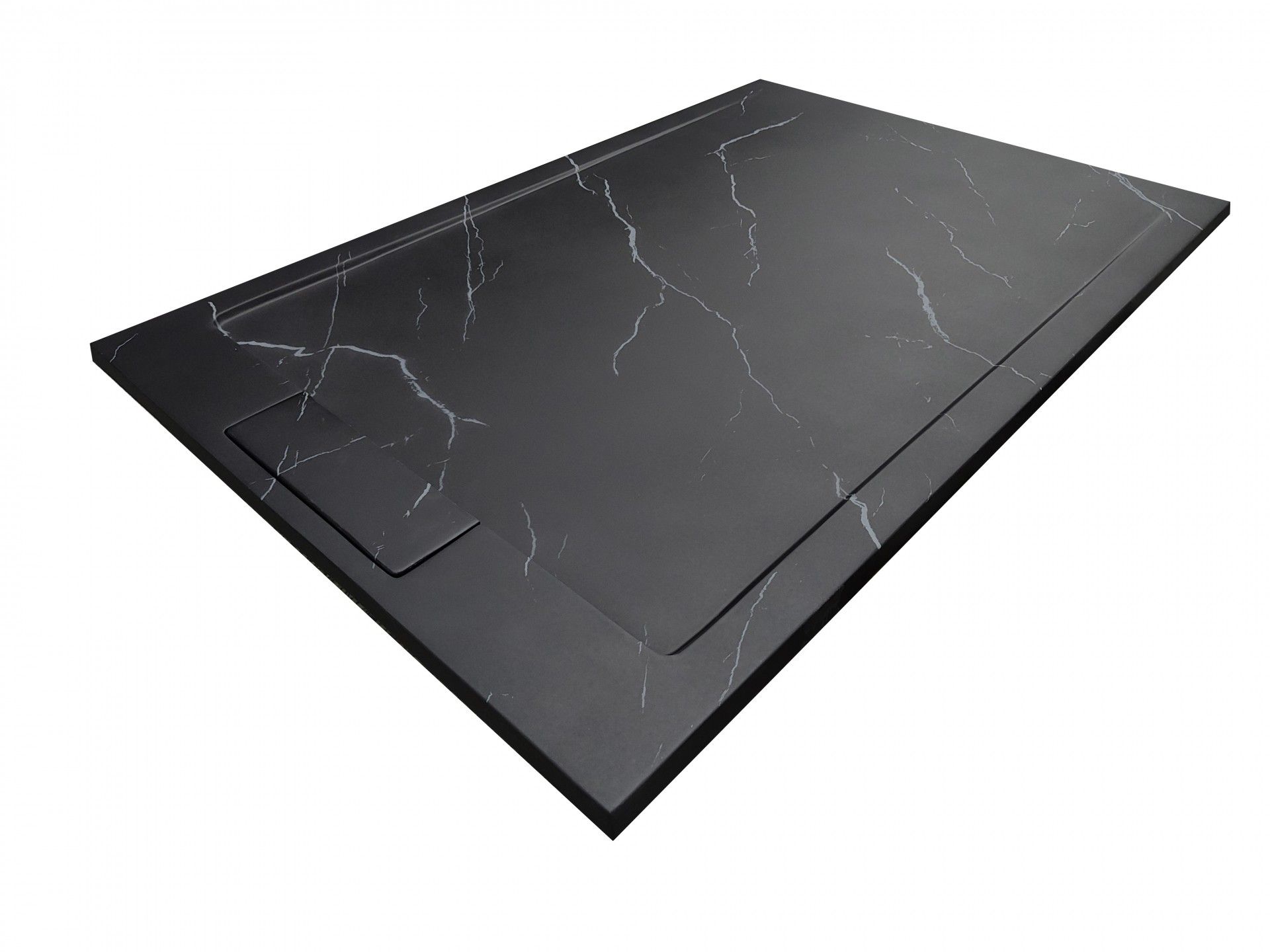 Base Resina 120x80x3.5cm Preto/ Mármore
