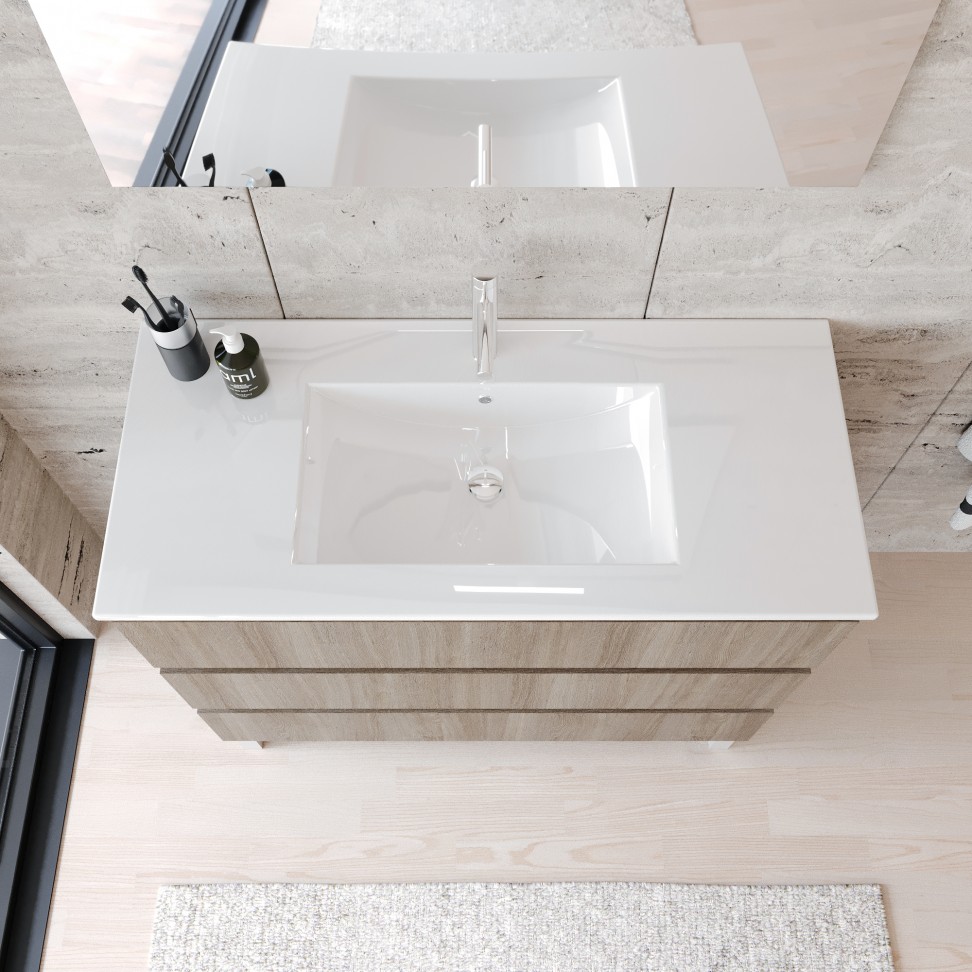Lavatorio Tuy Encastrar Cerâmica 17x101x46cm Branco Lavatorio Tuy Encastrar Cerâmica 17x101x46cm Branco