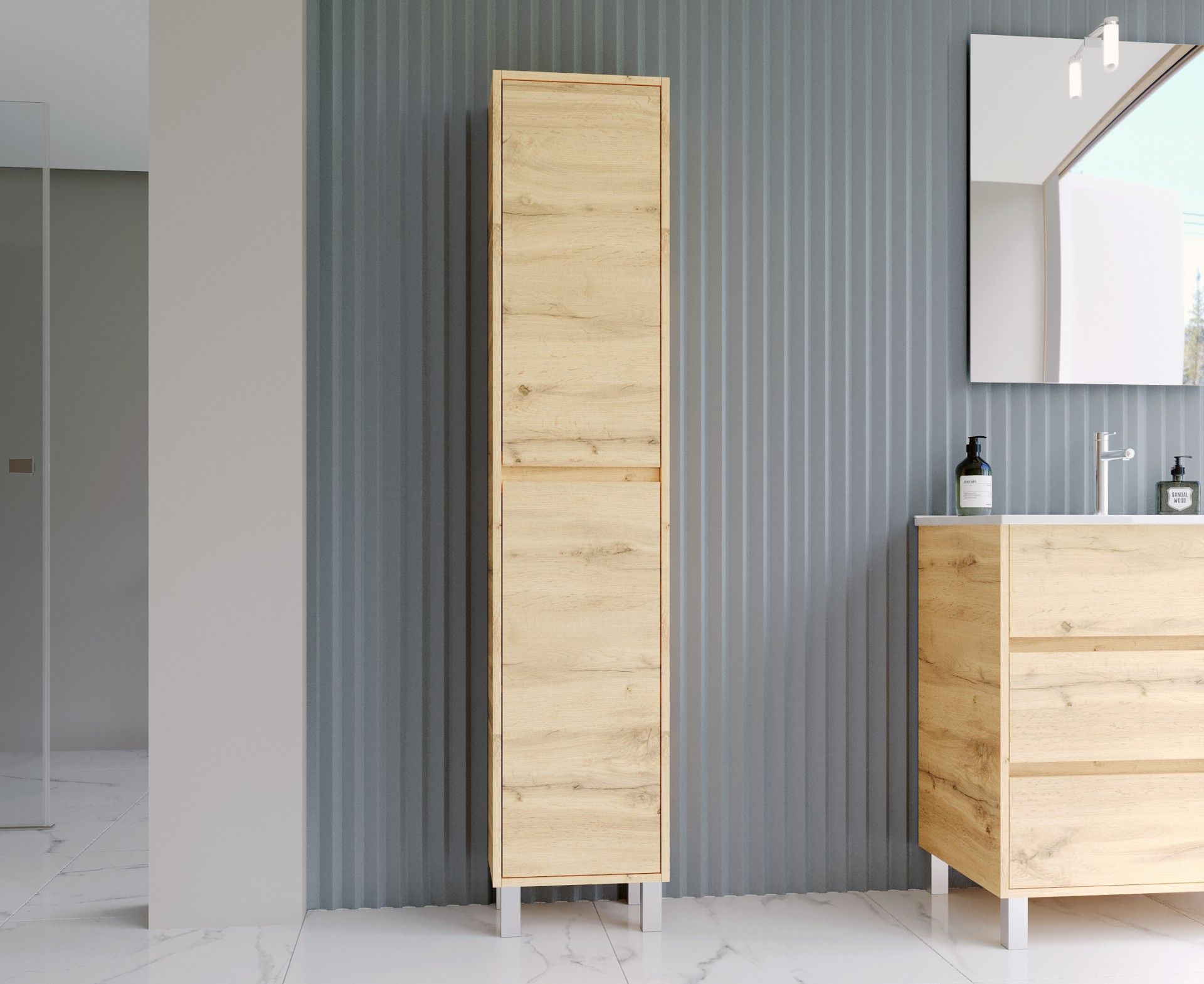 Coluna Auxiliar Hola 160x35x32,5cm Carvalho Hércules