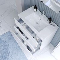 Móvel Atos 80x45x85cm 3 gavetas Branco Móvel Atos 80x45x85cm 3 gavetas Branco