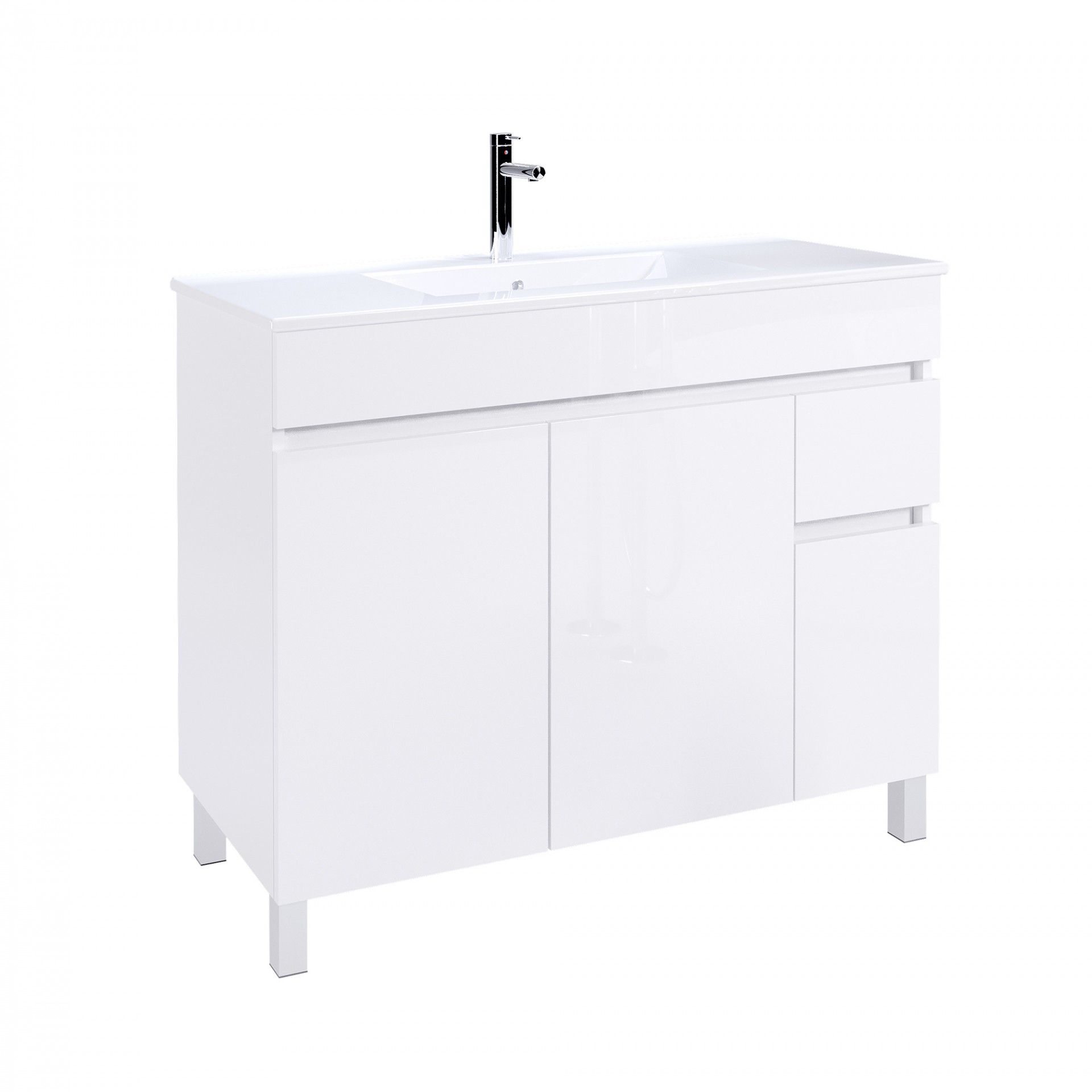 Conjunto Elba (Móvel + Lavatório) 100x45x81cm Branco