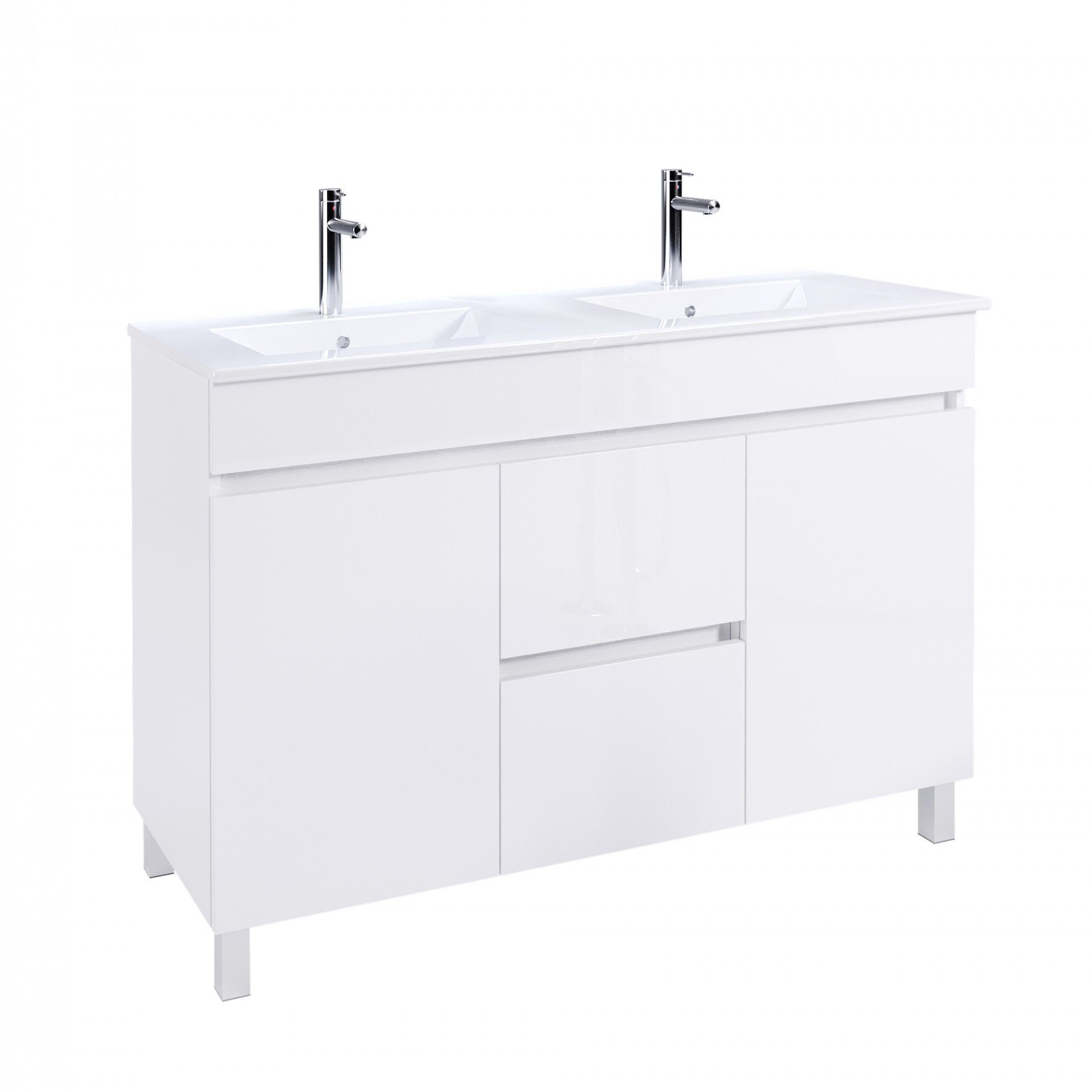 Conjunto Elba (Móvel + Lavatório) 120x45x81cm Branco