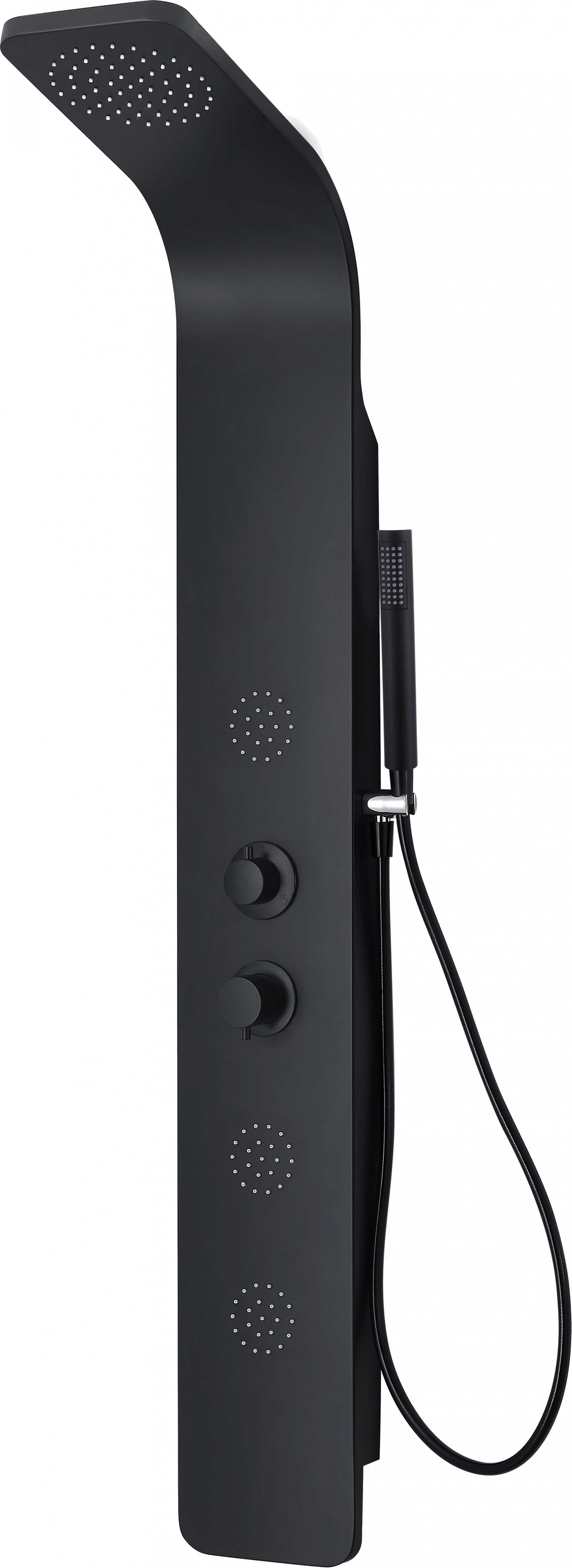 Coluna Hidromassagem 150x18cm Alumínio Preto