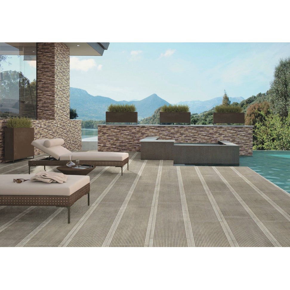 Pavimento Deck Torronto Gris 20x60 Cx.1,68m2