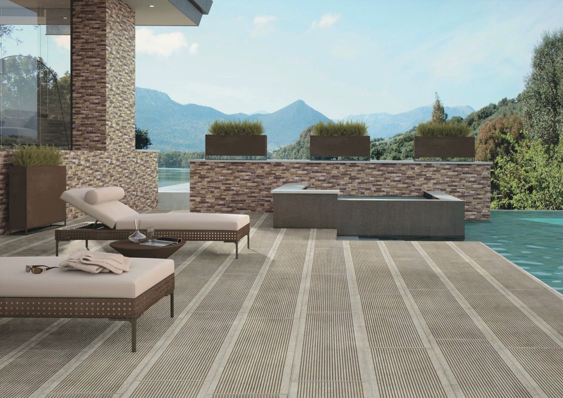 PAVIMENTO DECK TORRONTO GRIS 20X60 CX.1,68M2