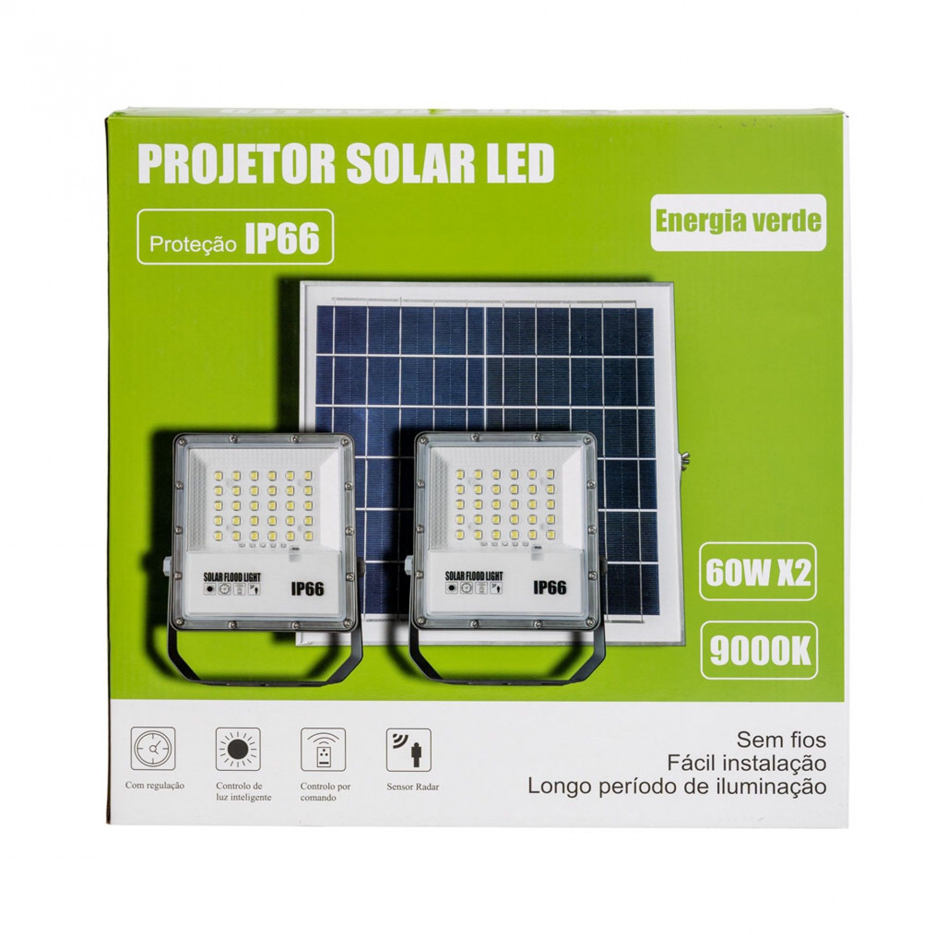 PROJETOR DUPLO SOLAR 2X60W