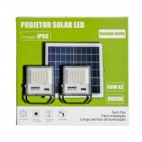 PROJETOR DUPLO SOLAR 2X60W PROJETOR DUPLO SOLAR 2X60W