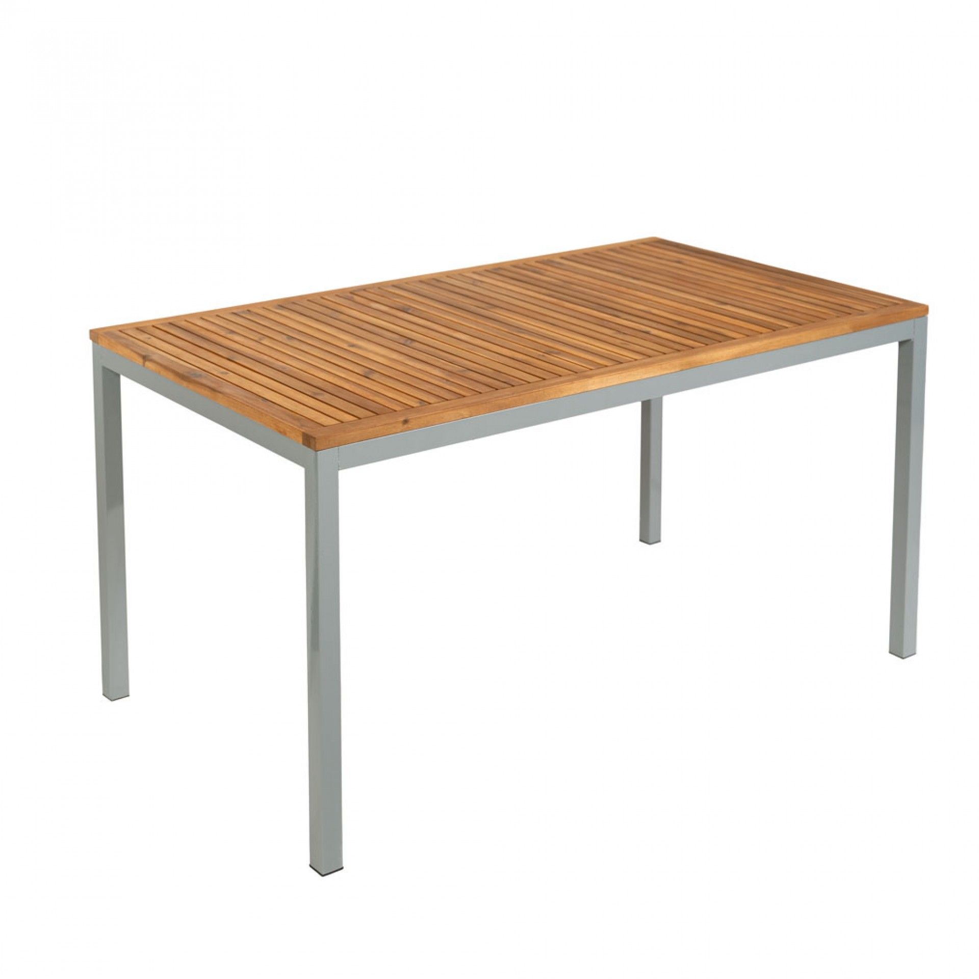 Mesa Acácia/Metal 140x80x72cm