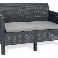 CONJUNTO RATTAN MATILDE ANTRACITE 4 LUGARES CONJUNTO RATTAN MATILDE ANTRACITE 4 LUGARES