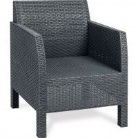 CONJUNTO RATTAN MATILDE ANTRACITE 4 LUGARES CONJUNTO RATTAN MATILDE ANTRACITE 4 LUGARES