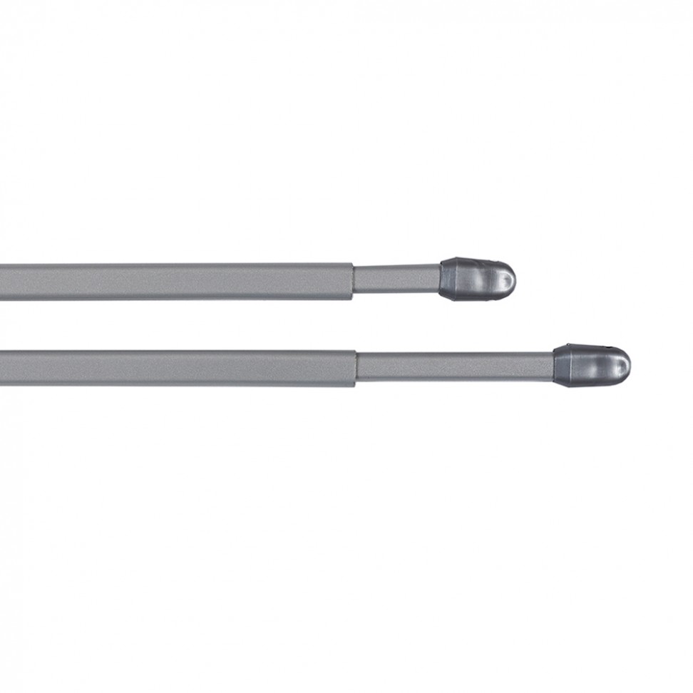 Pequeno Var�o Plano 11mm 60-105cm Cinza 2 Unidades