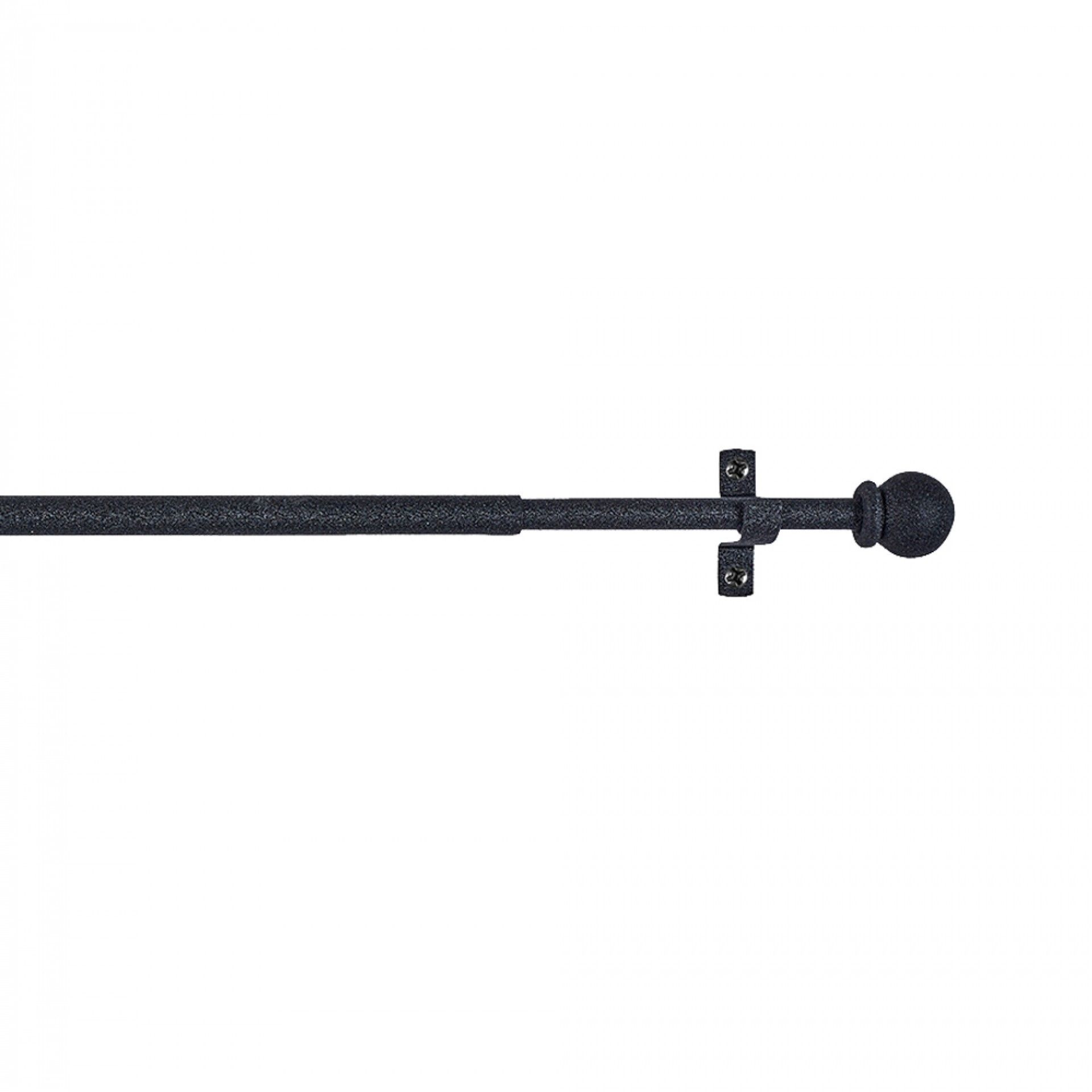 Pequeno Varão Esfera 10mm 70-120cm Preto