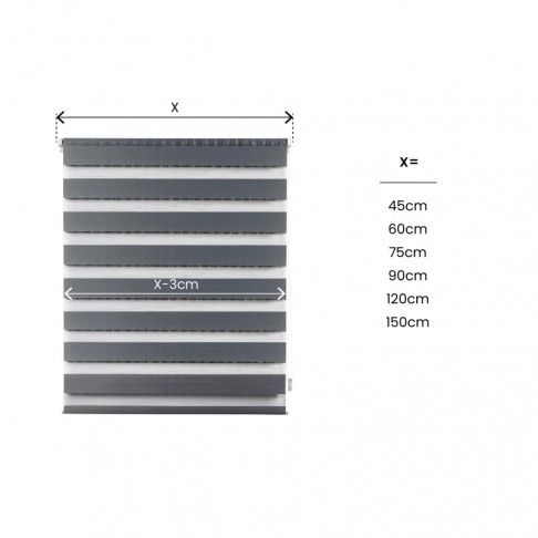 Estore C&F N&Day 60x180cm Cinza Estore C&F N&Day 60x180cm Cinza