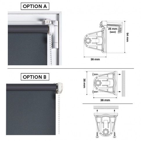Estore Opaco C&F 60X180cm Cinza Estore Opaco C&F 60X180cm Cinza