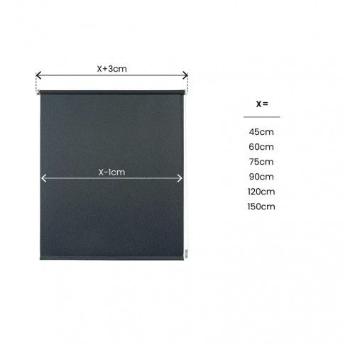 Estore Opaco C&F 60X180cm Cinza Estore Opaco C&F 60X180cm Cinza