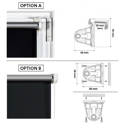 Estore Opaco C&F 60x180cm Preto Estore Opaco C&F 60x180cm Preto