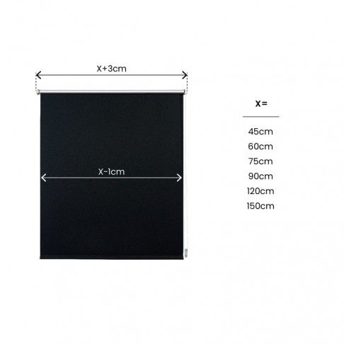 Estore Opaco C&F 90x180cm Preto Estore Opaco C&F 90x180cm Preto