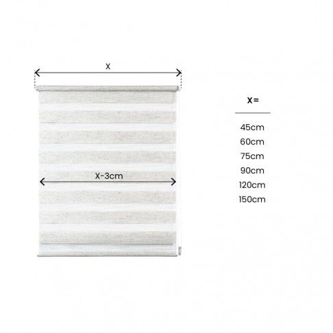 Estore C&F N&Day 60x180cm Linho Estore C&F N&Day 60x180cm Linho