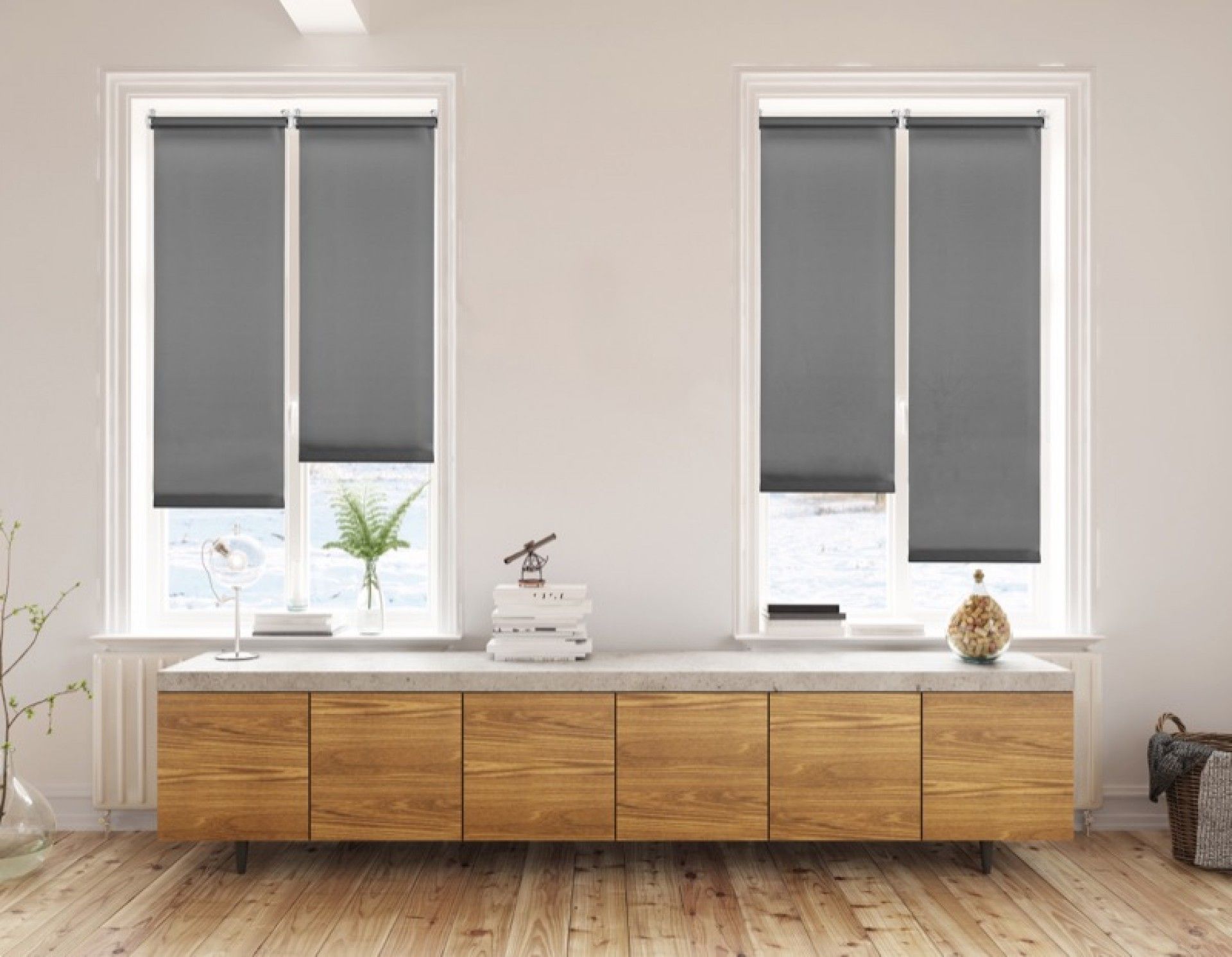 Estore Clip&Fix Trans 60x180cm Cinza