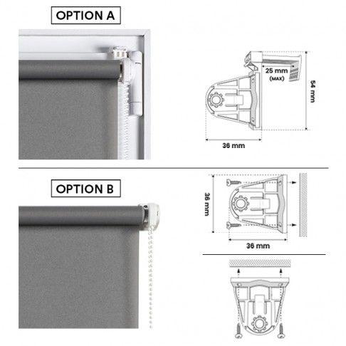 Estore Clip&Fix Trans 60x180cm Cinza Estore Clip&Fix Trans 60x180cm Cinza