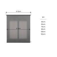 Estore Clip&Fix Trans 60x180cm Cinza Estore Clip&Fix Trans 60x180cm Cinza