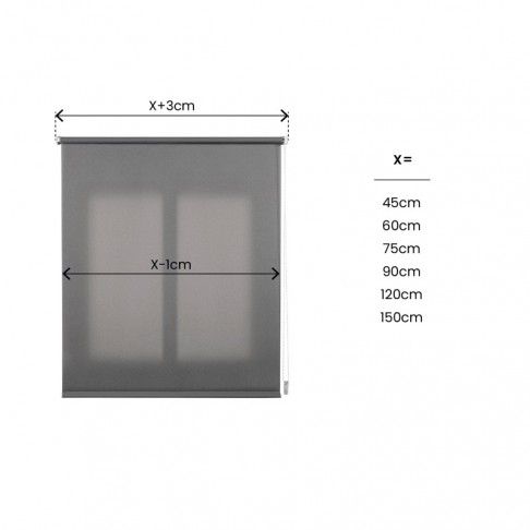 Estore Clip&Fix Trans 60x180cm Cinza Estore Clip&Fix Trans 60x180cm Cinza