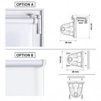 Estore Clip&Fix Trans 60x180cm Branco Estore Clip&Fix Trans 60x180cm Branco
