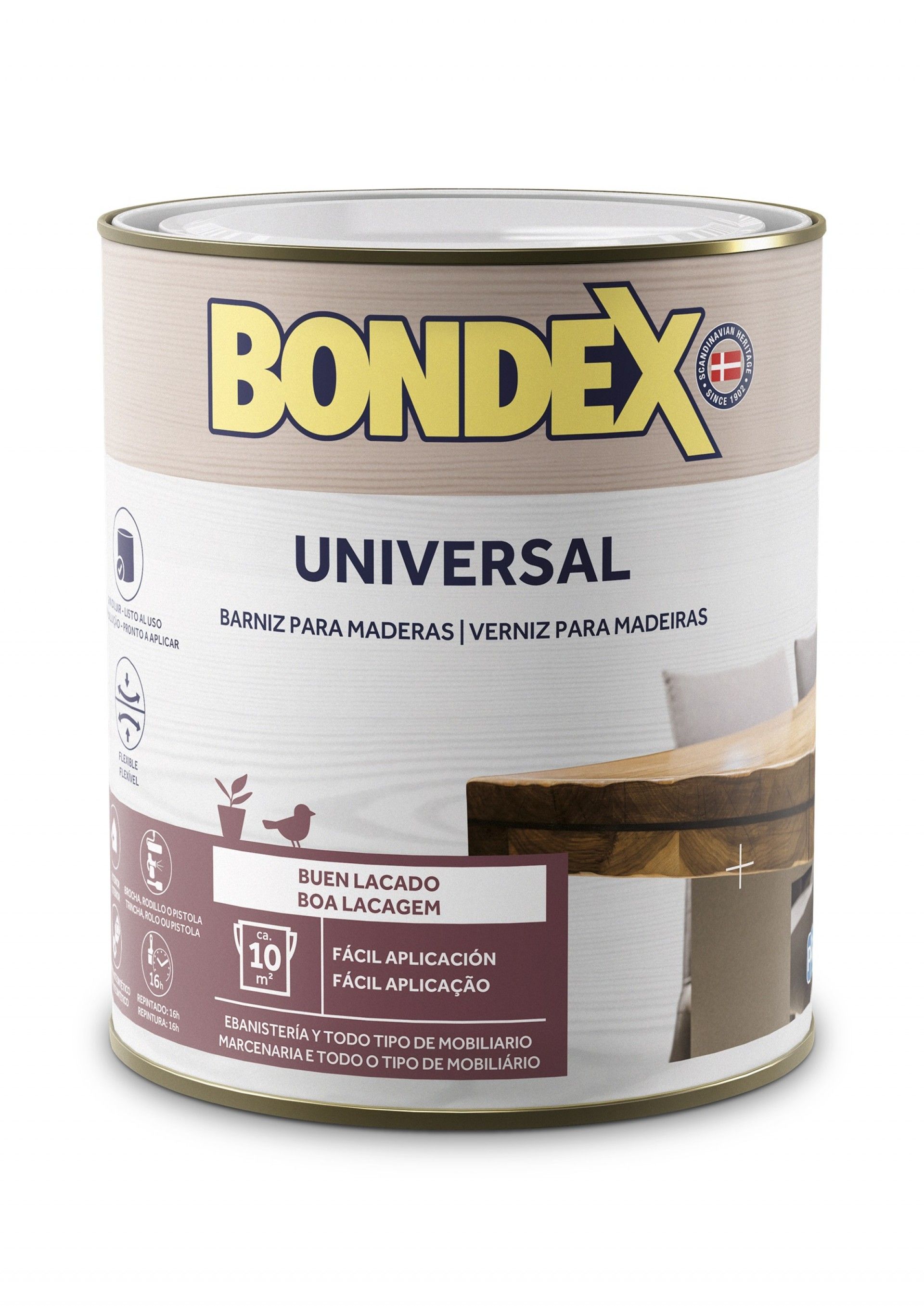 Verniz Universal Brilhante Carvalho Med 0.75ml