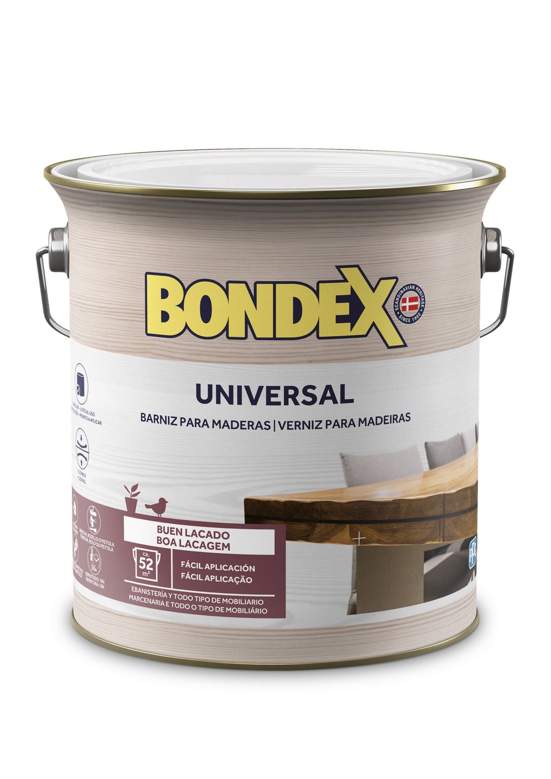 Verniz Universal Acetinado Incolor 4l