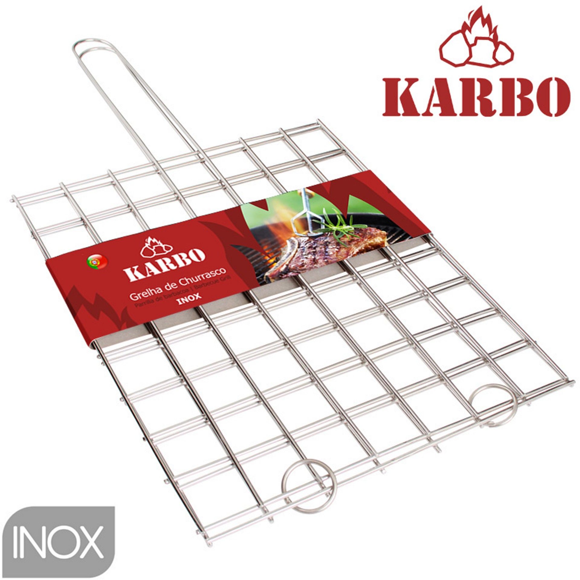 GRELHA QUADRICULADA Nº4 26X32CM INOX