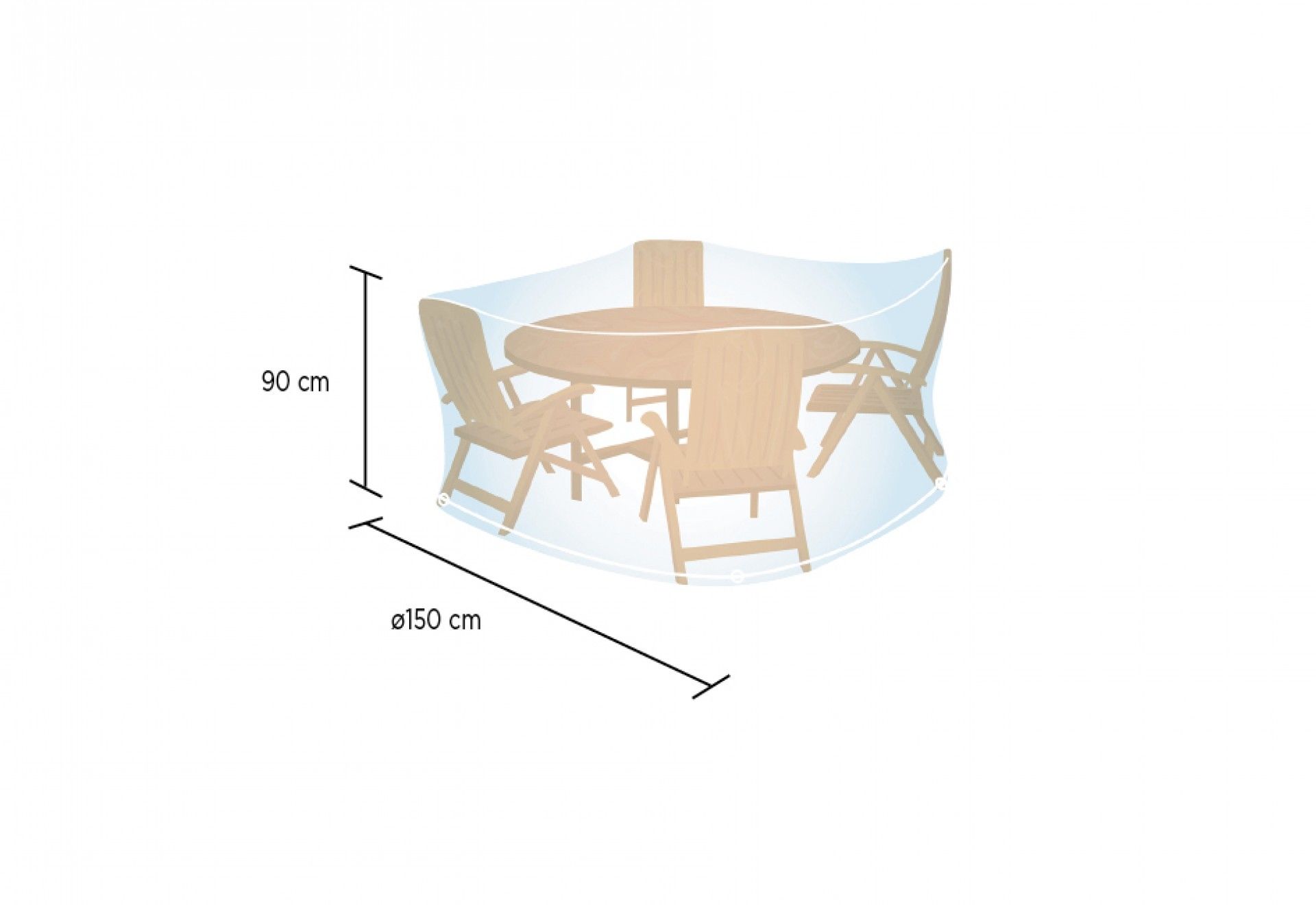 Capa para Mesa Redonda tamanho M Campingaz