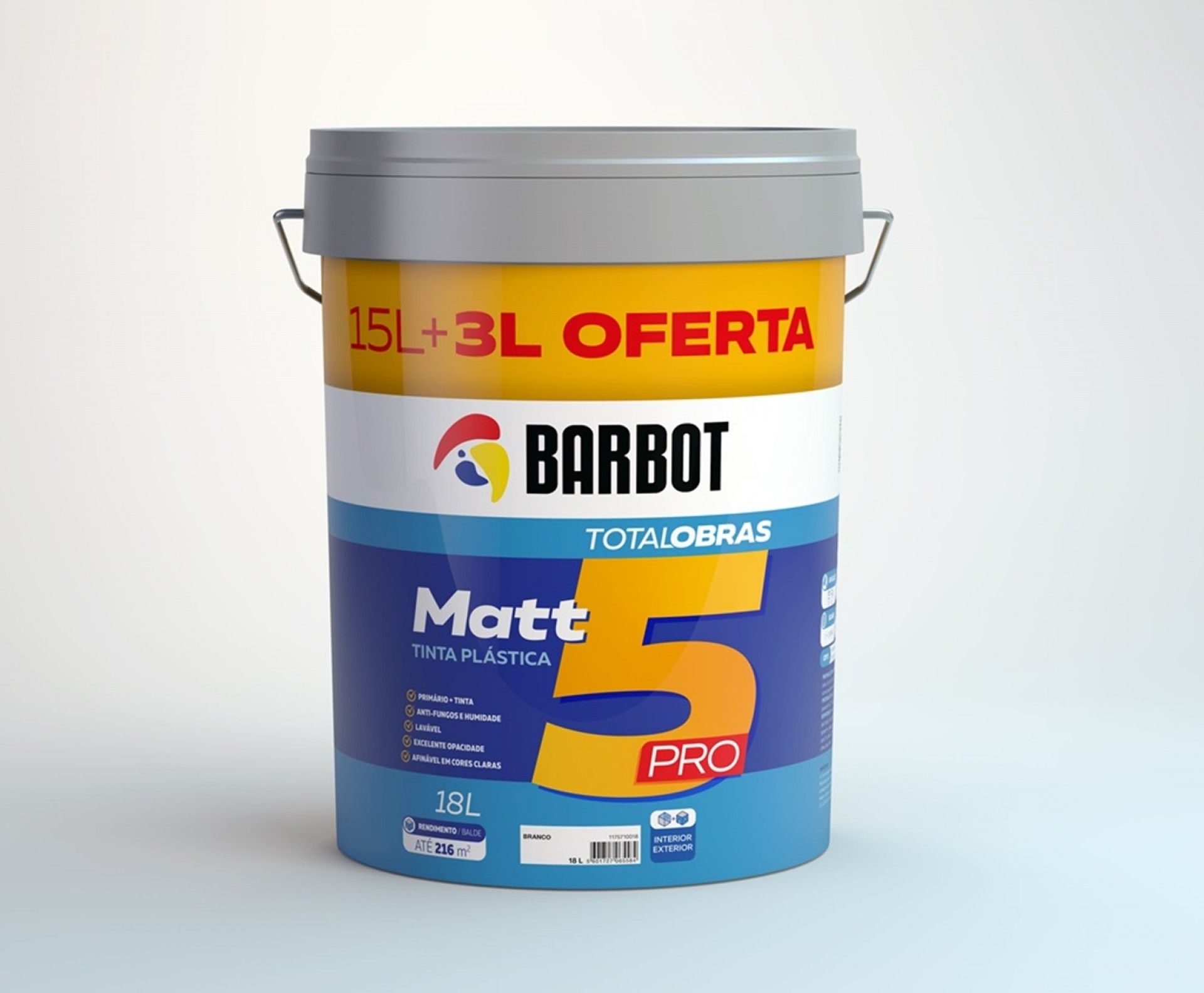 Tinta Matt5 Interior/ Exterior 15+3L