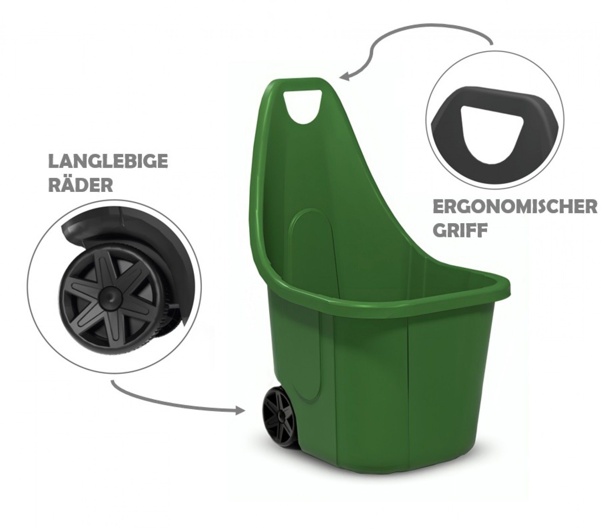 Cesto Multiusos 60 litros verde