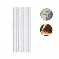 Porta De Fole 205x83cm Branco Rústico Porta De Fole 205x83cm Branco Rústico