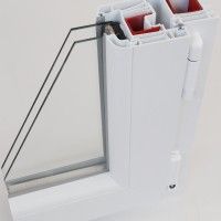 Janela 2 Folhas Pvc 90x90 Branco Vidro Duplo Janela 2 Folhas Pvc 90x90 Branco Vidro Duplo