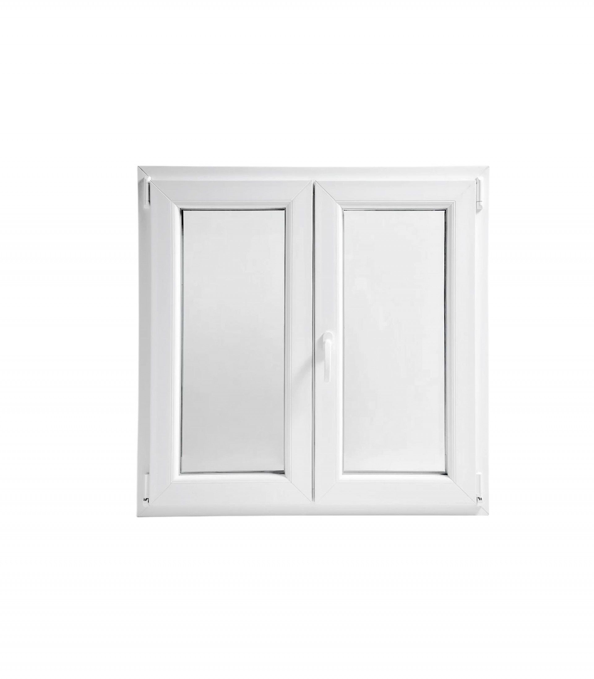 Janela 2 Folhas Pvc 120x120 Branco Vidro Duplo