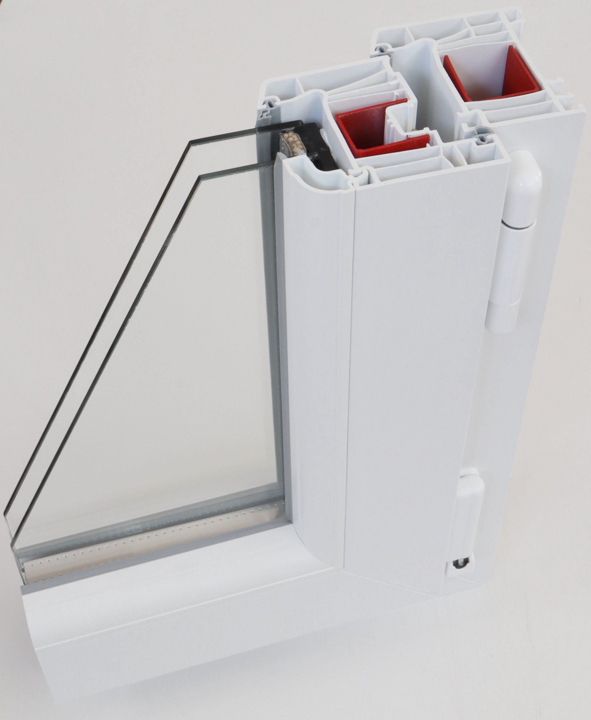 Janela 2 Folhas Pvc 120x120 Branco Vidro Duplo