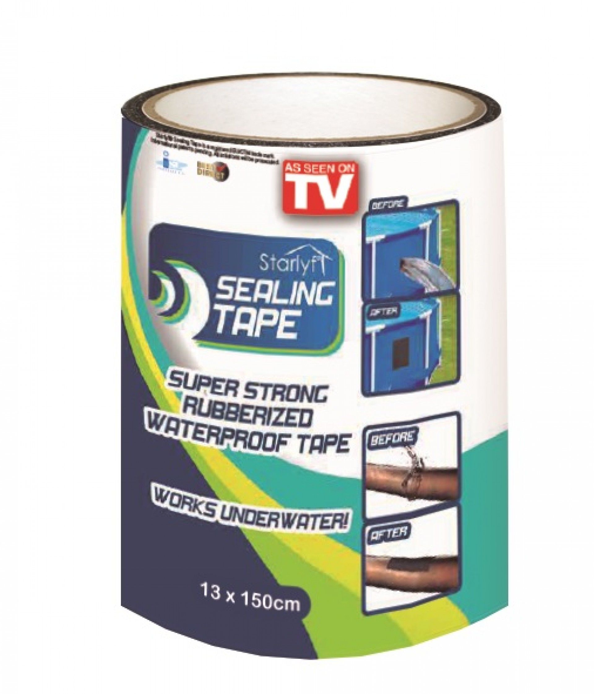 FITA DE BORRACHA IMPERMEAVEL 13X150CM