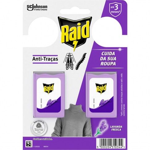 Anti-Traças Gel Raid Lavanda 2un Anti-Traças Gel Raid Lavanda 2un