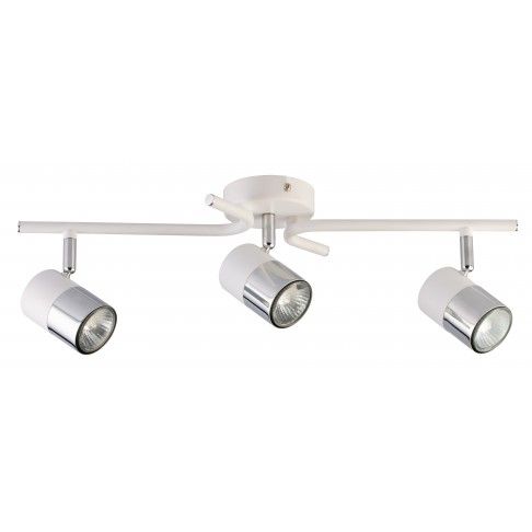 SPOT JELSA 3XGU10 CURVO BRANCO CROMADO SPOT JELSA 3XGU10 CURVO BRANCO CROMADO