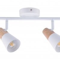 SPOT SALI 2XE14 MADEIRA BRANCO SPOT SALI 2XE14 MADEIRA BRANCO
