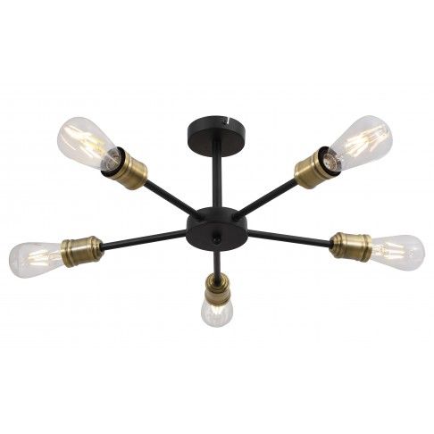 APLIQUE ZADER   5XE27 BRONZE PRETO