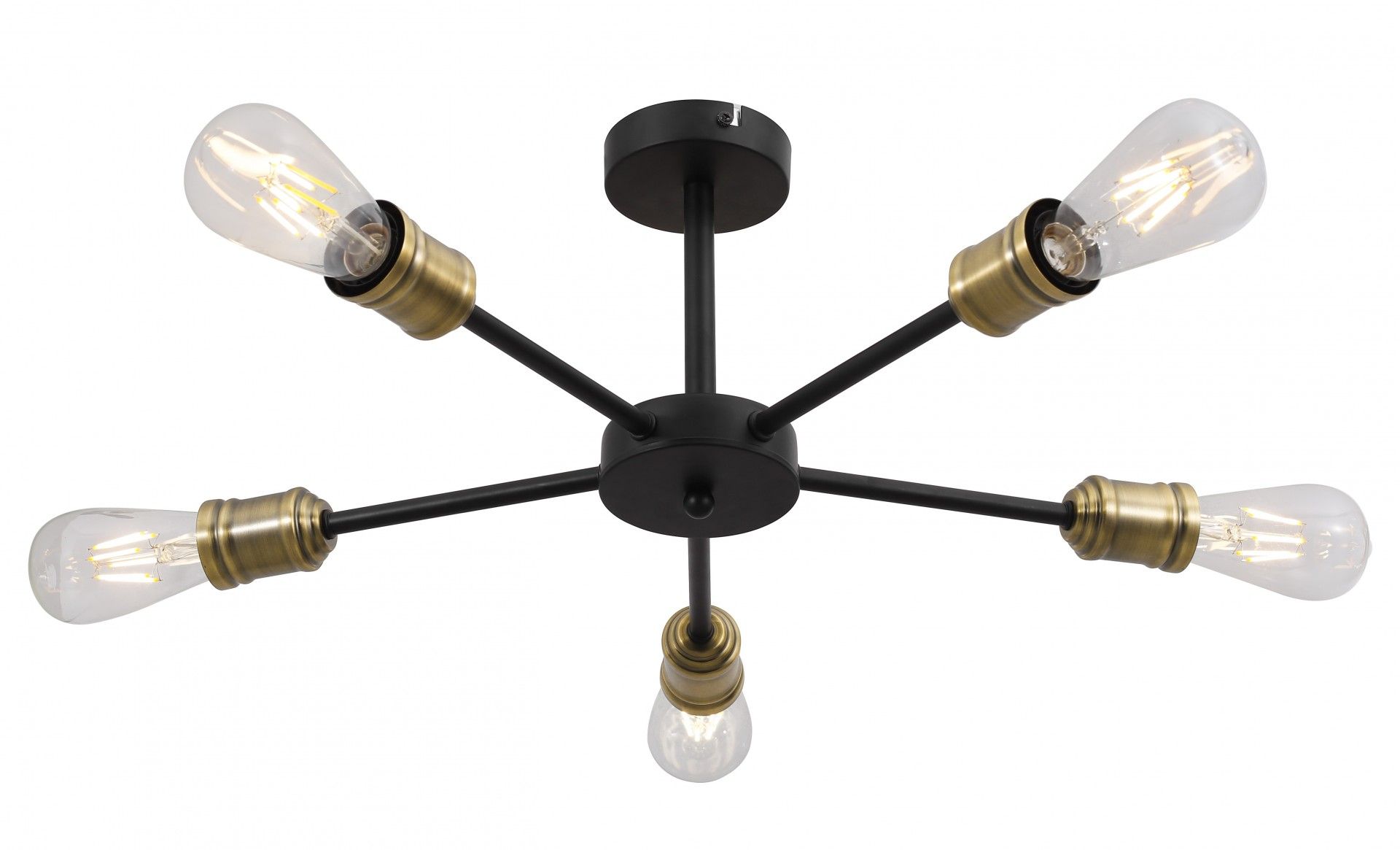 APLIQUE ZADER 5XE27 BRONZE PRETO