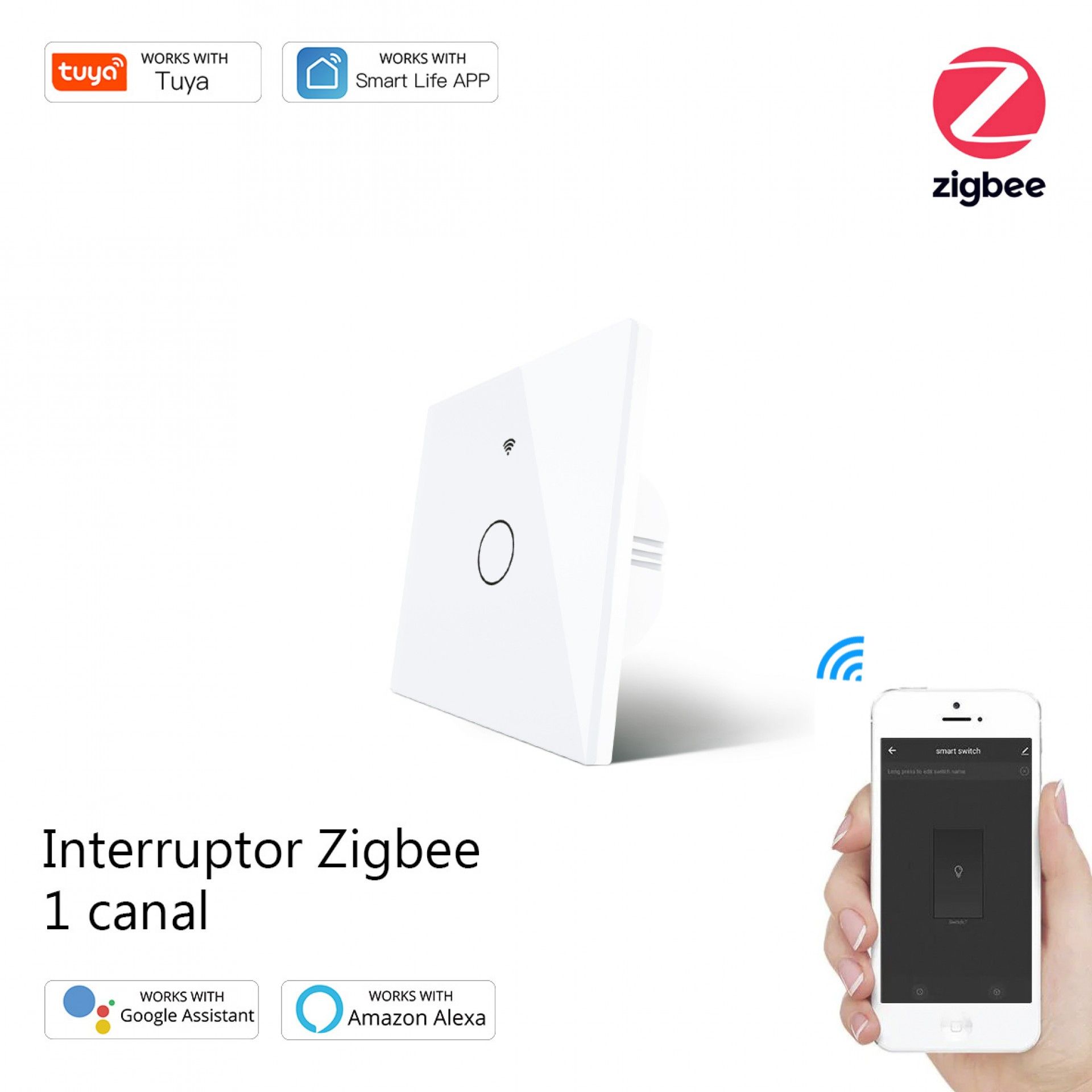 Interruptor S/Fios 1 Canal Rf433