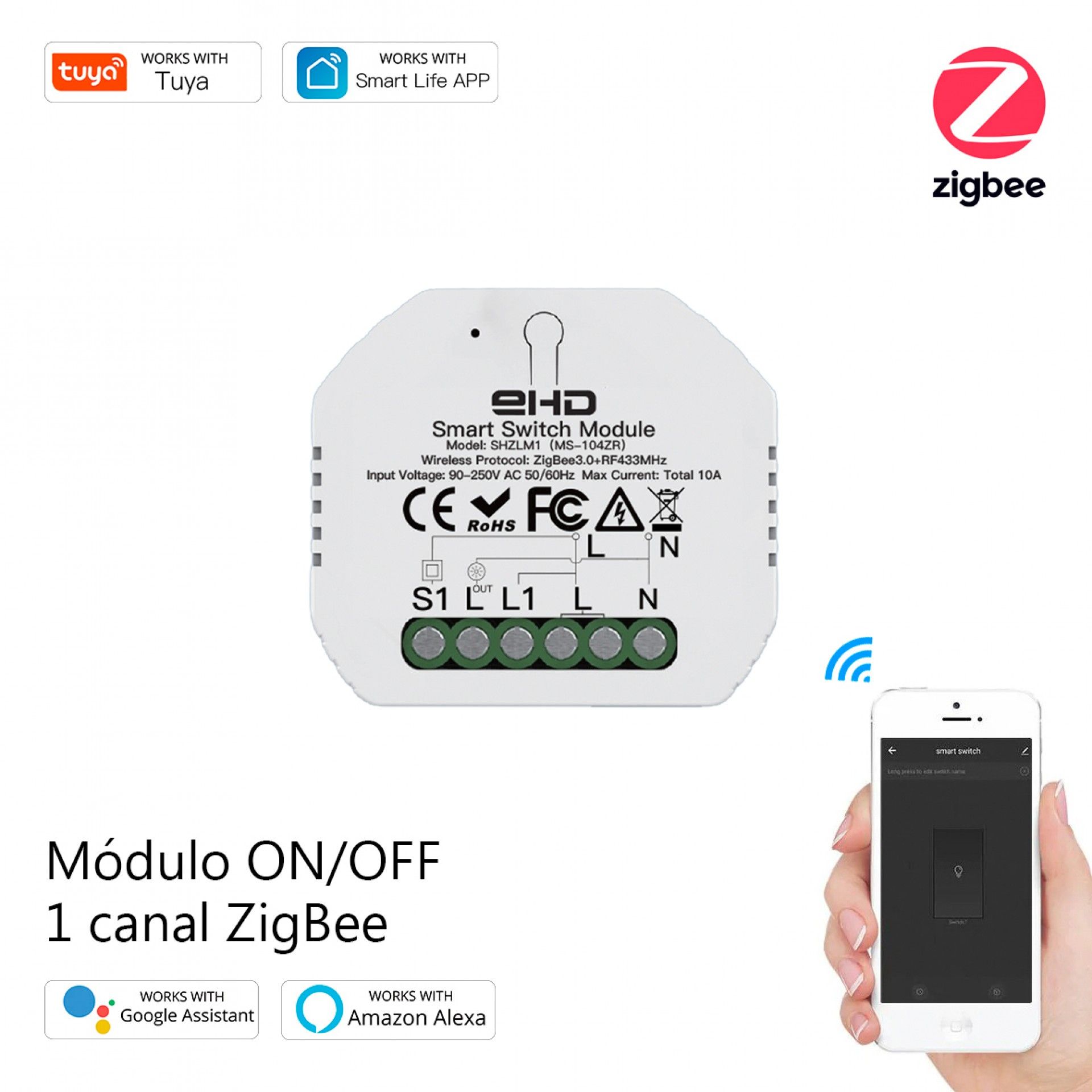 Módulo 1 Canal Zigbee