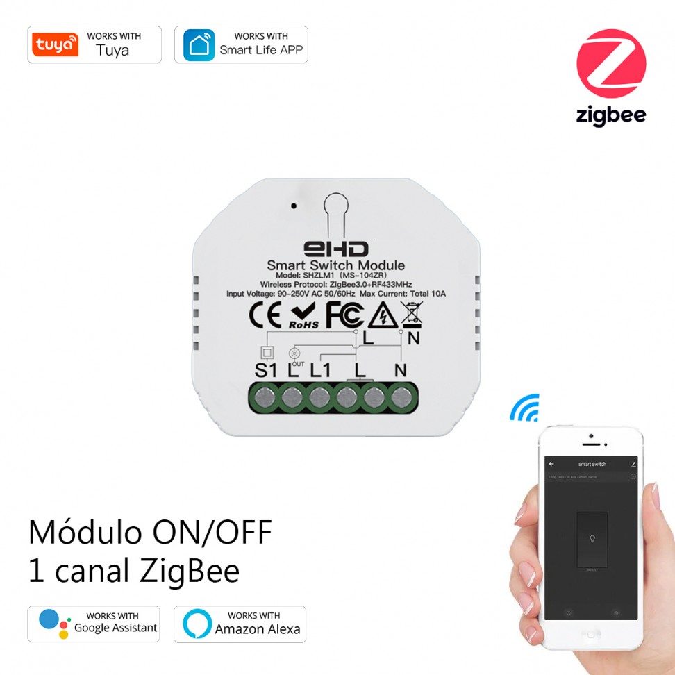 Módulo 1 Canal Zigbee Módulo 1 Canal Zigbee