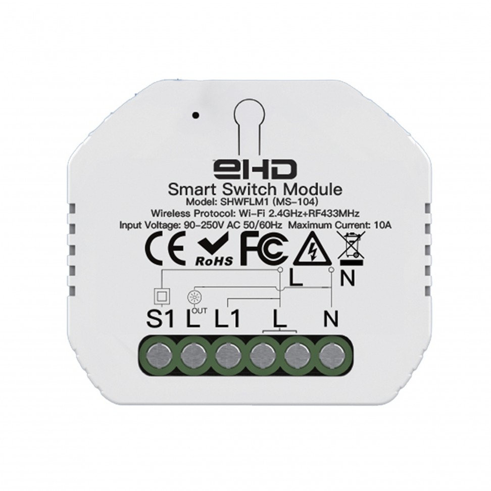 M�dulo 1 Canal Wifi+Rf433