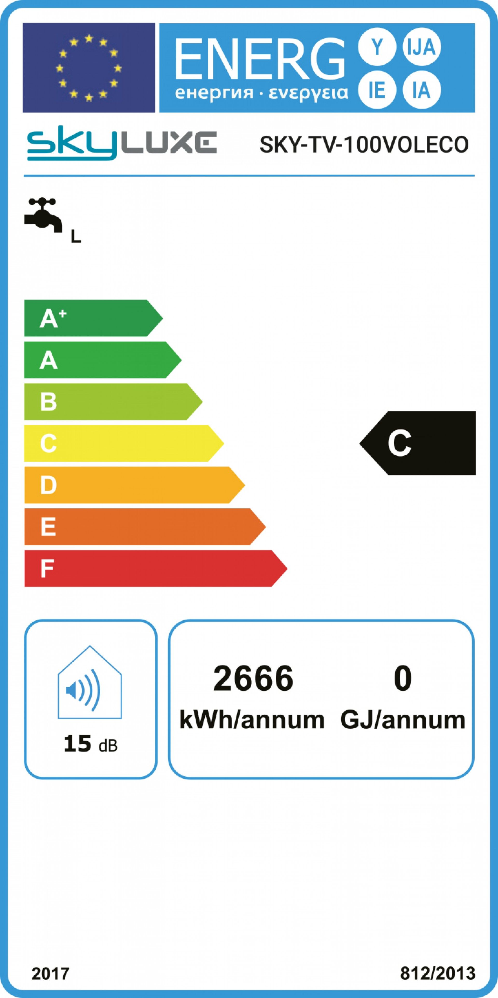 Termoacumulador Vertical Skyluxe 100lt