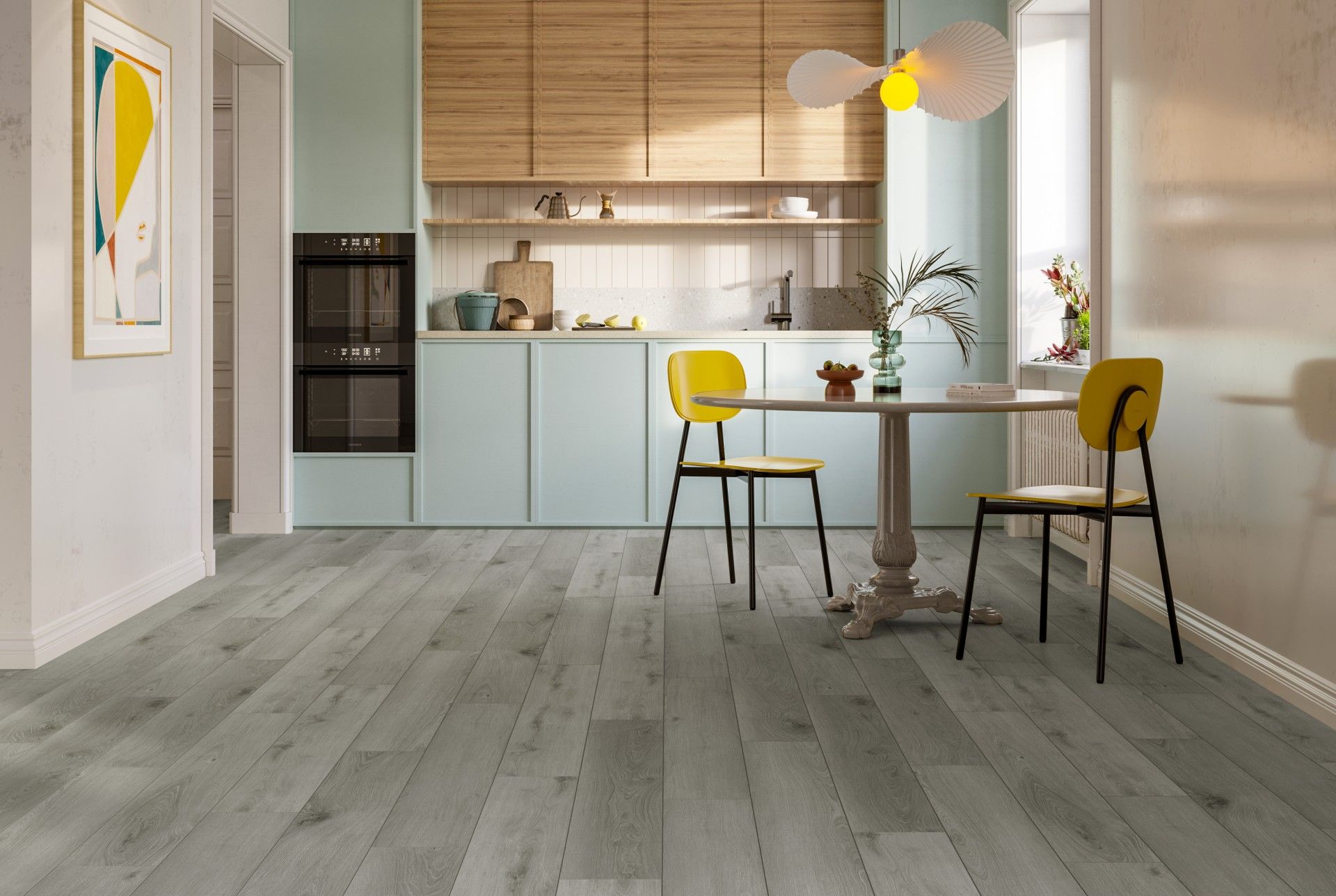 Pavimento Vinílico SPC C/Ixpe 5mm Oak Cinza