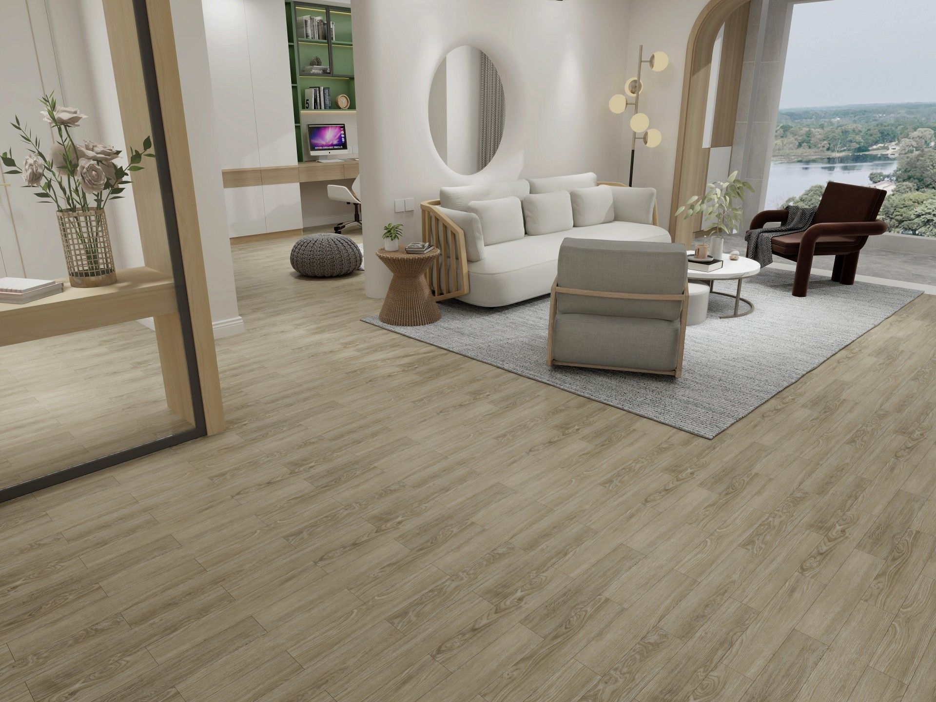 Pavimento Vinílico SPC Click 4mm Carvalho Cinza 2,17m2